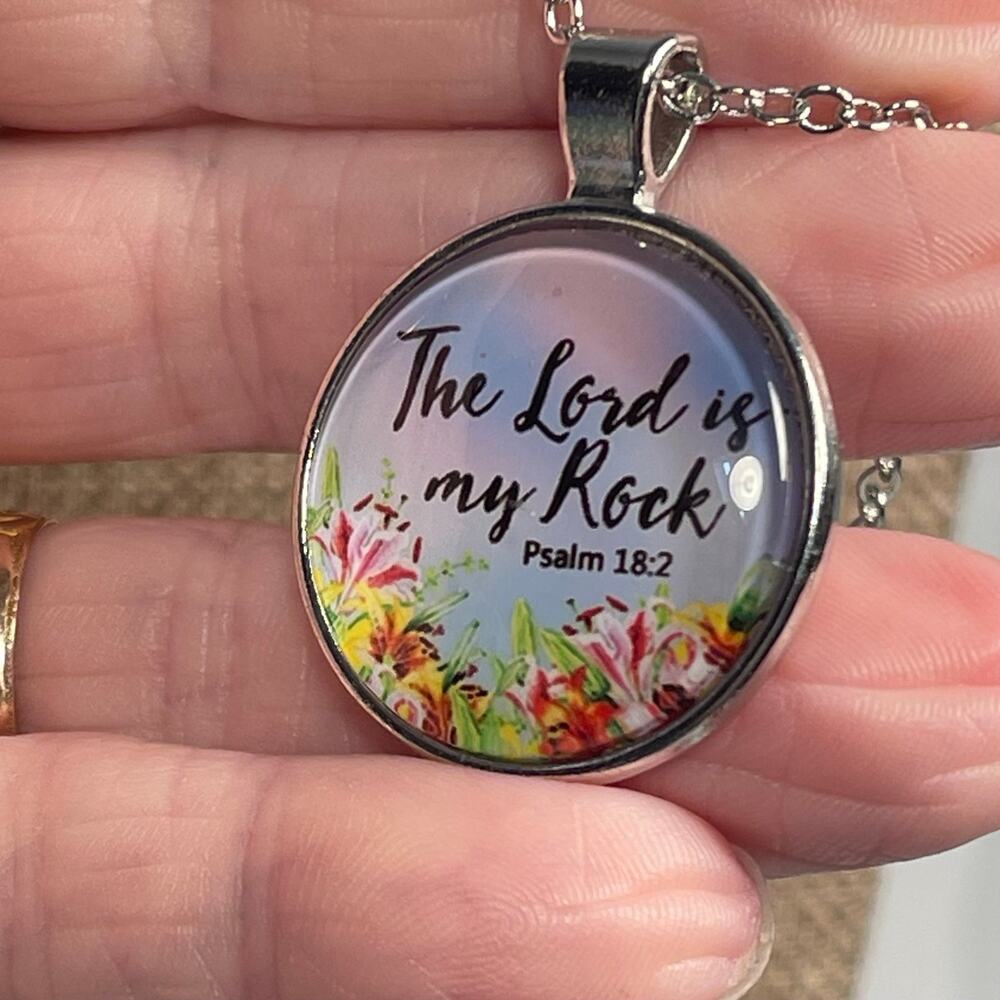 Faith Necklace Psalm 18:2 Pendant New